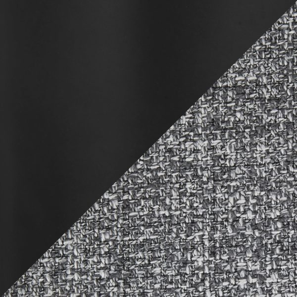 Boyne Black Metal Grey Fabric Contemporary Accent Chairs Set of 2 13