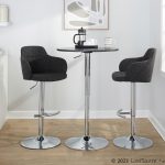 Boyne Contemporary Grey Fabric Chrome Adjustable Barstools (Set of 2) 16 Boyne Contemporary Grey Fabric Chrome Adjustable Barstools (Set of 2)