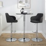 Boyne Contemporary Grey Fabric Chrome Adjustable Barstools (Set of 2) 17 Boyne Contemporary Grey Fabric Chrome Adjustable Barstools (Set of 2)