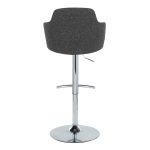 Boyne Contemporary Grey Fabric Chrome Adjustable Barstools (Set of 2) 22 Boyne Contemporary Grey Fabric Chrome Adjustable Barstools (Set of 2)