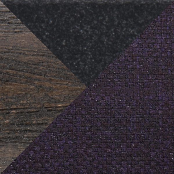 Boyne Farmhouse Dark Walnut and Purple Accent Chairs Set of 2 8