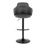 Boyne Grey Faux Leather Contemporary Adjustable Barstools (Set of 2) 23 Boyne Grey Faux Leather Contemporary Adjustable Barstools (Set of 2)