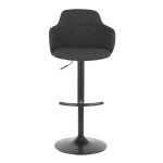 Boyne Industrial Black Metal Dark Grey Swivel Barstools (Set of 2) 19 Boyne Industrial Black Metal Dark Grey Swivel Barstools (Set of 2)