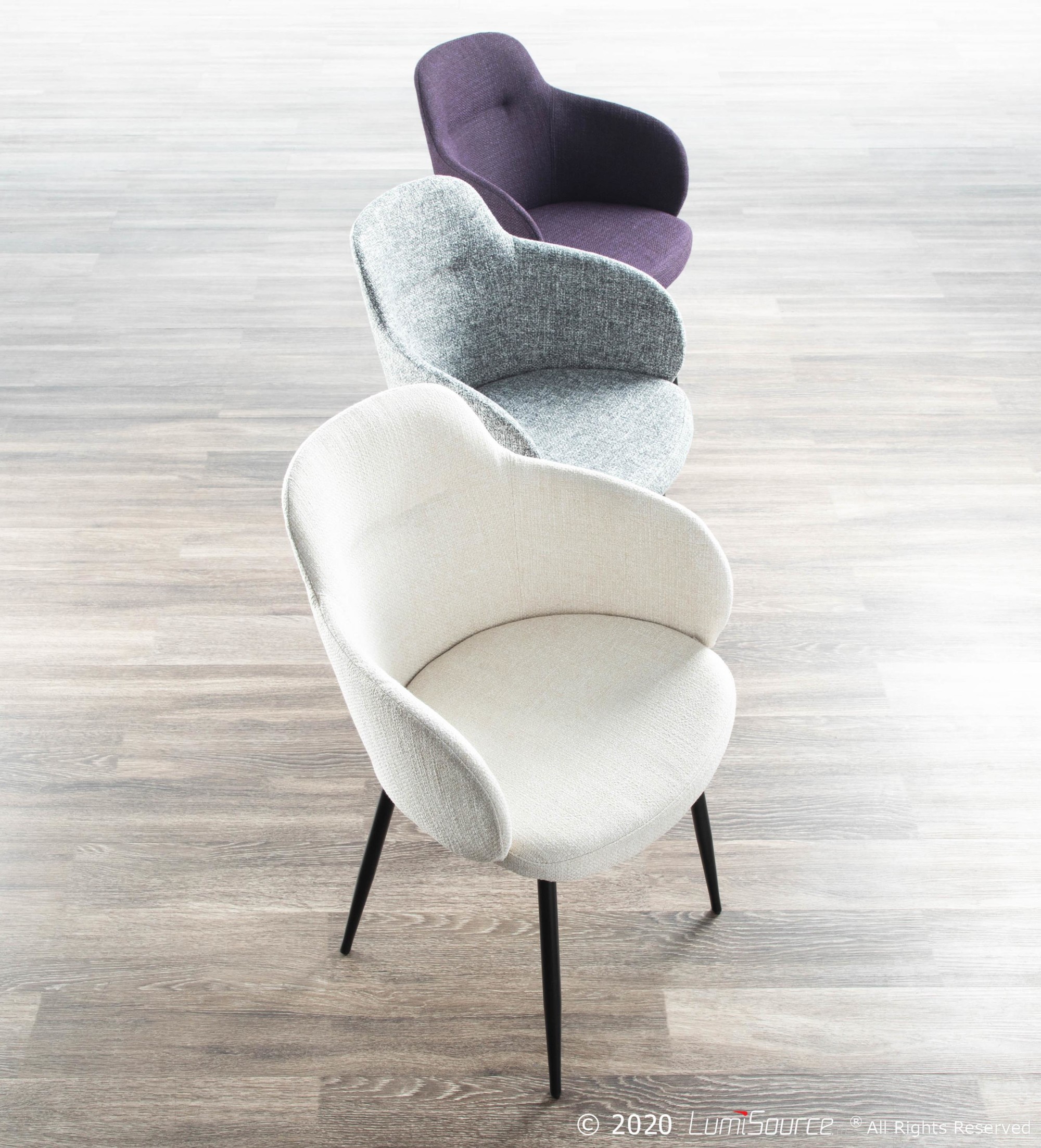 Boyne Industrial Cream Noise Fabric Accent Chair Black Metal Legs 5 Boyne Industrial Cream Noise Fabric Accent Chair Black Metal Legs - Image 5