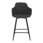 Boyne Industrial Dark Grey 26-Inch Counter Stools (Set of 2)