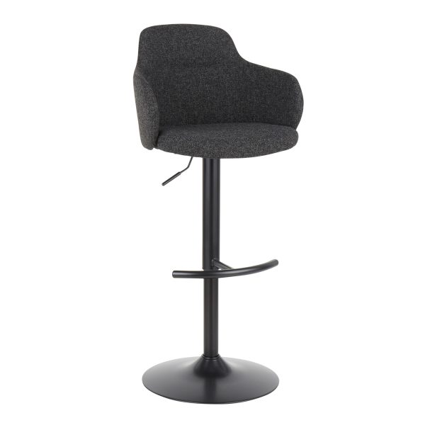 Boyne Industrial Dark Grey Swivel Barstools Set of 3 1
