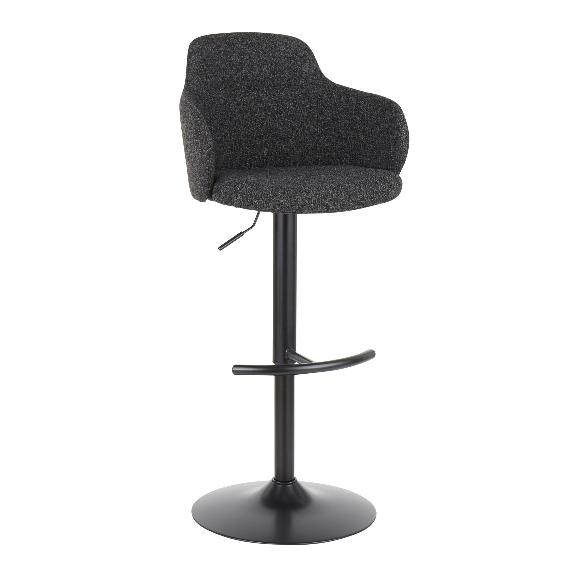 Boyne Industrial Dark Grey Swivel Barstools (Set of 3) 2 Boyne Industrial Dark Grey Swivel Barstools (Set of 3) - Image 2