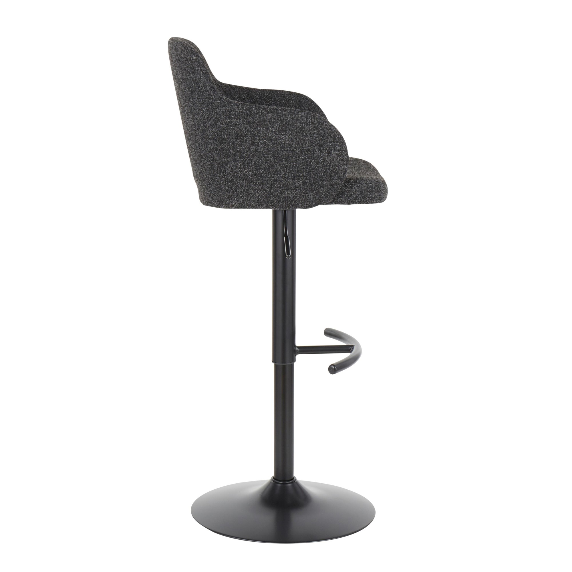 Boyne Industrial Dark Grey Swivel Barstools (Set of 3) 3 Boyne Industrial Dark Grey Swivel Barstools (Set of 3) - Image 3