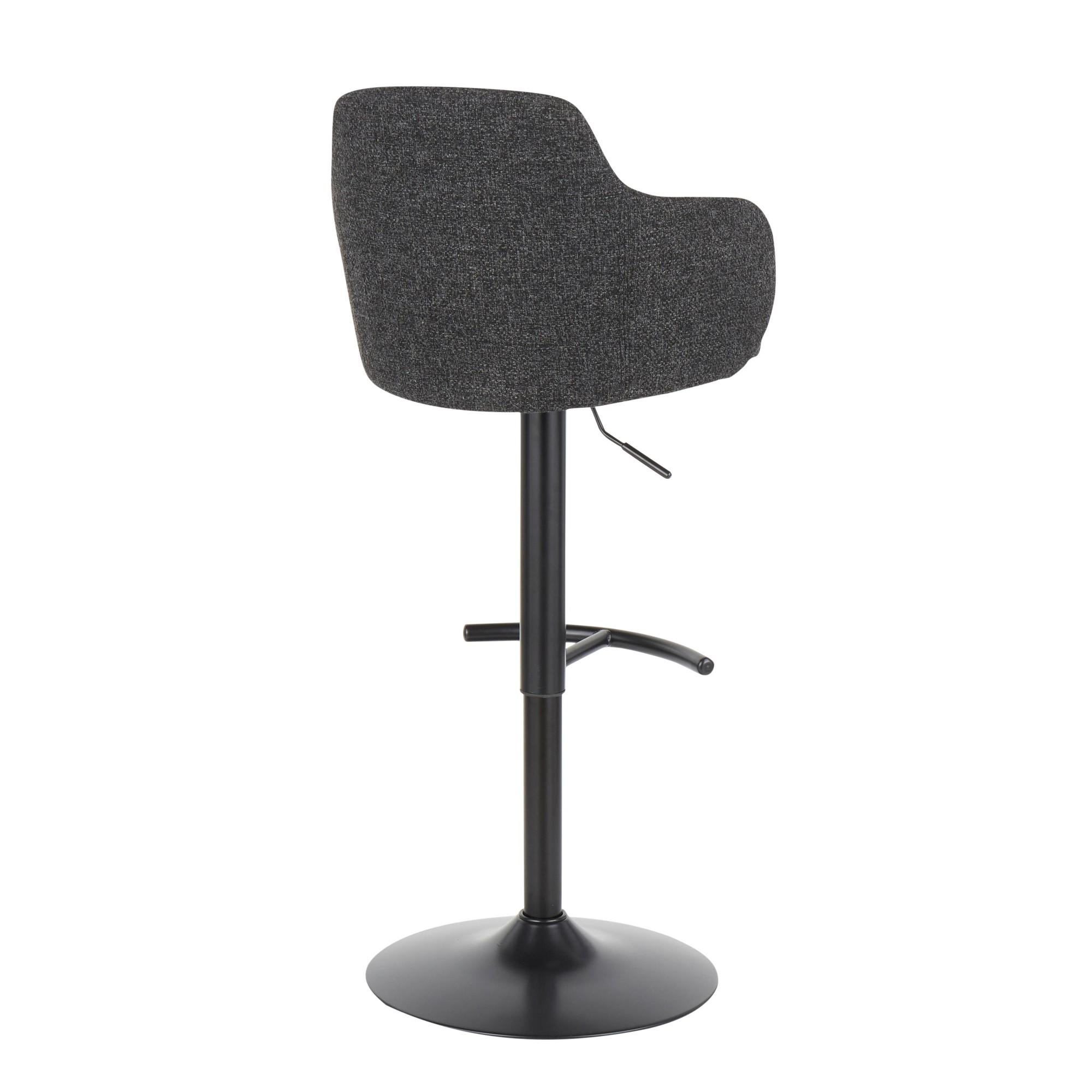 Boyne Industrial Dark Grey Swivel Barstools (Set of 3) 4 Boyne Industrial Dark Grey Swivel Barstools (Set of 3) - Image 4