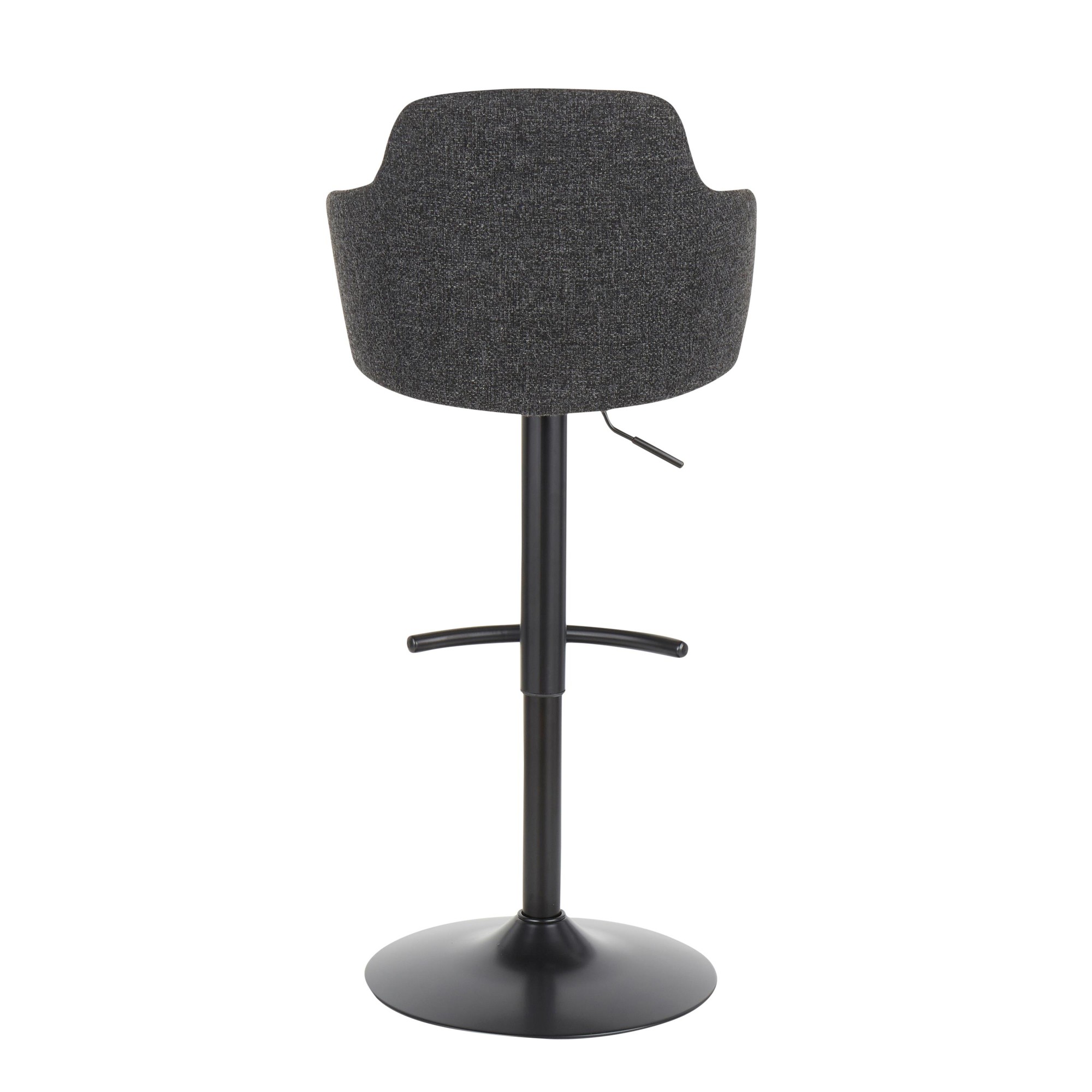 Boyne Industrial Dark Grey Swivel Barstools (Set of 3) 5 Boyne Industrial Dark Grey Swivel Barstools (Set of 3) - Image 5