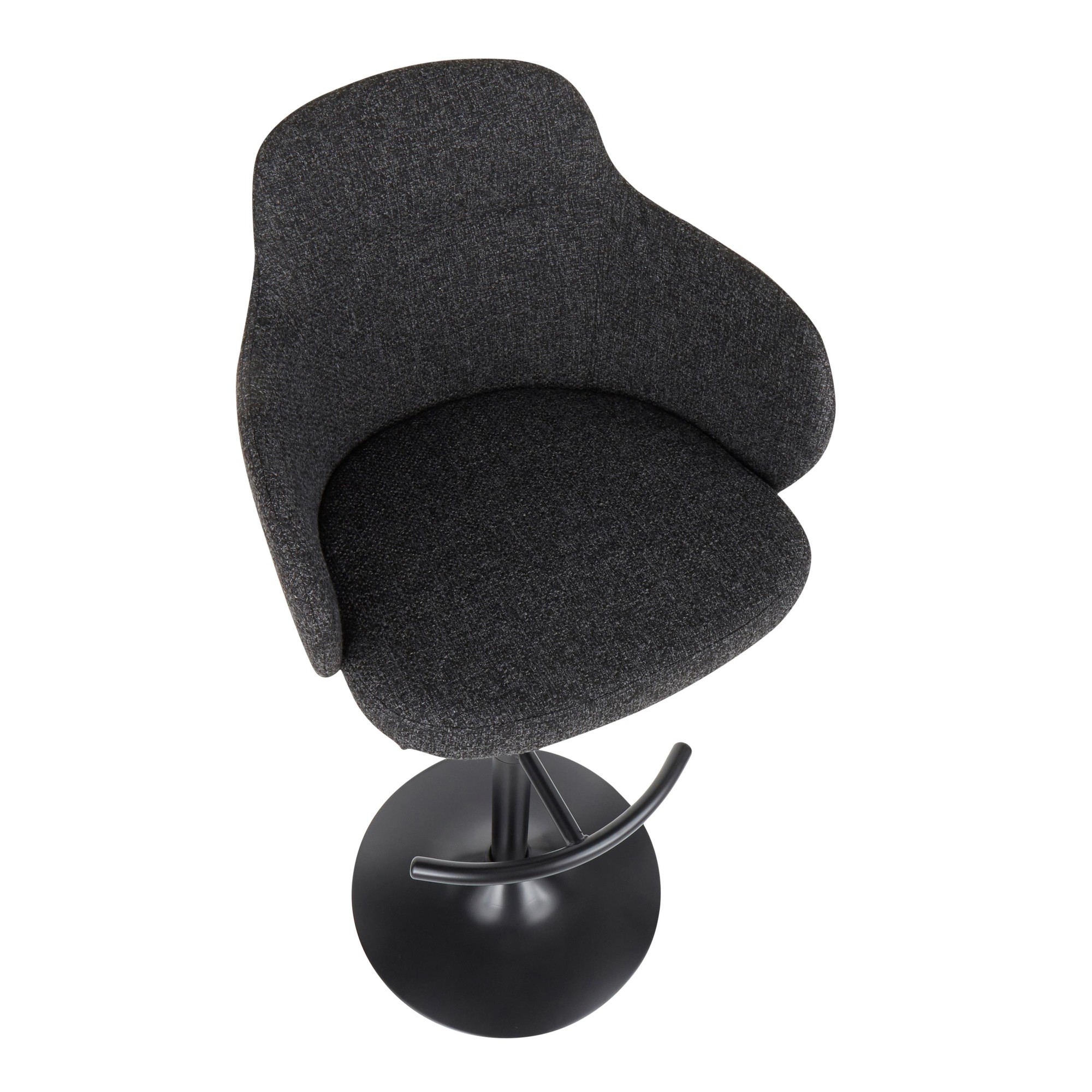 Boyne Industrial Dark Grey Swivel Barstools (Set of 3) 7 Boyne Industrial Dark Grey Swivel Barstools (Set of 3) - Image 7