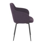 Boyne Industrial Purple Noise Fabric Black Metal Accent Chair 13 Boyne Industrial Purple Noise Fabric Black Metal Accent Chair