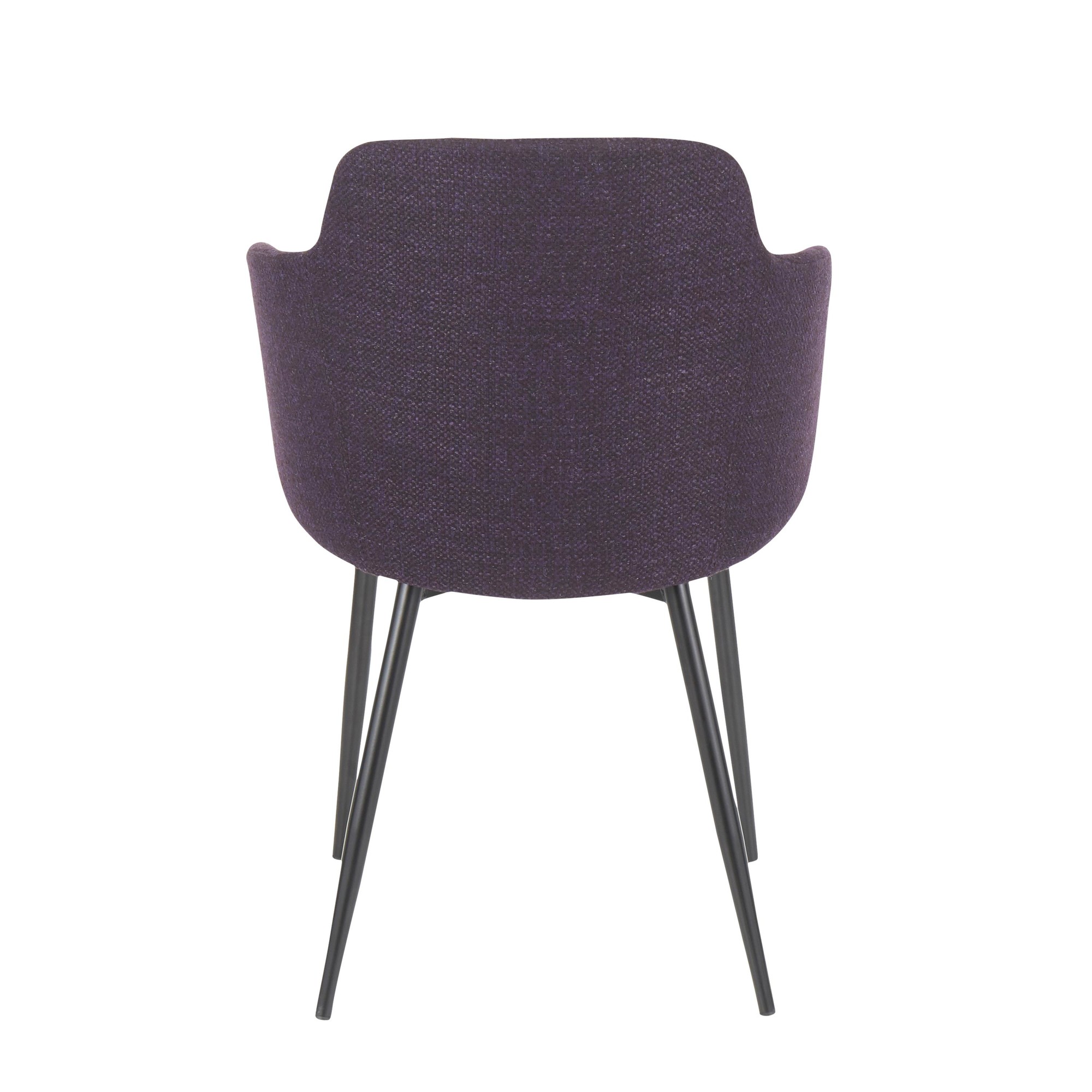 Boyne Industrial Purple Noise Fabric Black Metal Accent Chair 6 Boyne Industrial Purple Noise Fabric Black Metal Accent Chair - Image 6