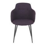 Boyne Industrial Purple Noise Fabric Black Metal Accent Chair 16 Boyne Industrial Purple Noise Fabric Black Metal Accent Chair