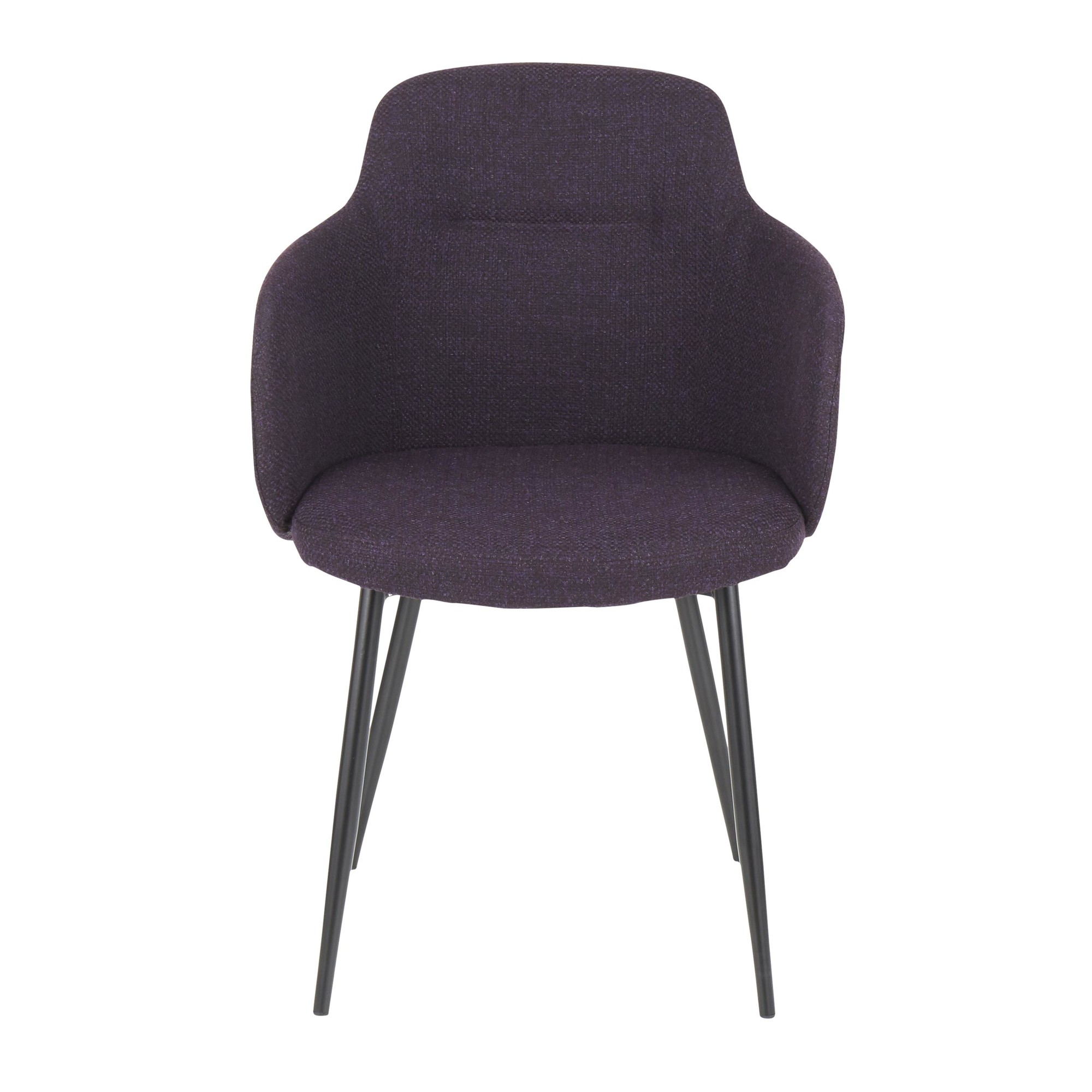 Boyne Industrial Purple Noise Fabric Black Metal Accent Chair 7 Boyne Industrial Purple Noise Fabric Black Metal Accent Chair - Image 7