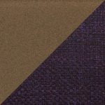 Boyne Purple Fabric Antique Copper Contemporary Accent Chairs (Set of 2)