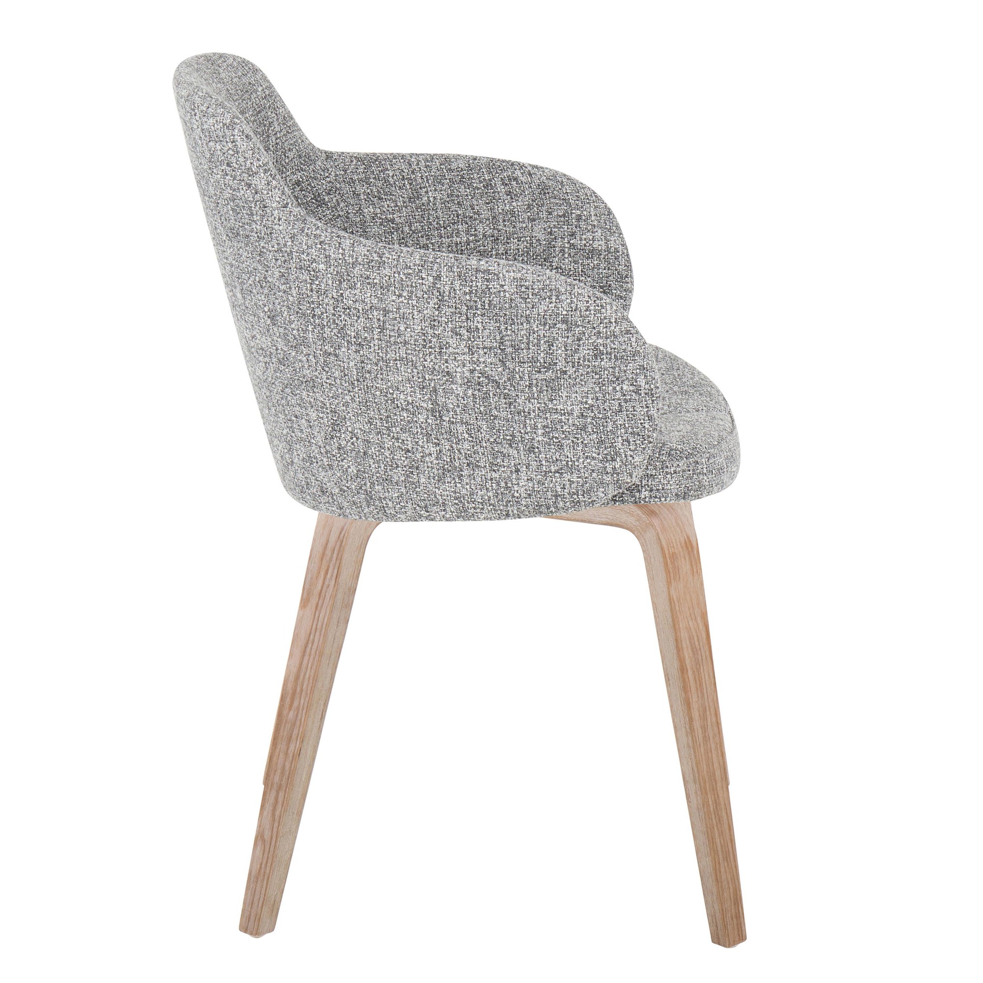 Boyne Whitewashed Wood Grey Contemporary Dining/Accent Chairs (Set of 2) 5 Boyne Whitewashed Wood Grey Contemporary Dining/Accent Chairs (Set of 2) - Image 5