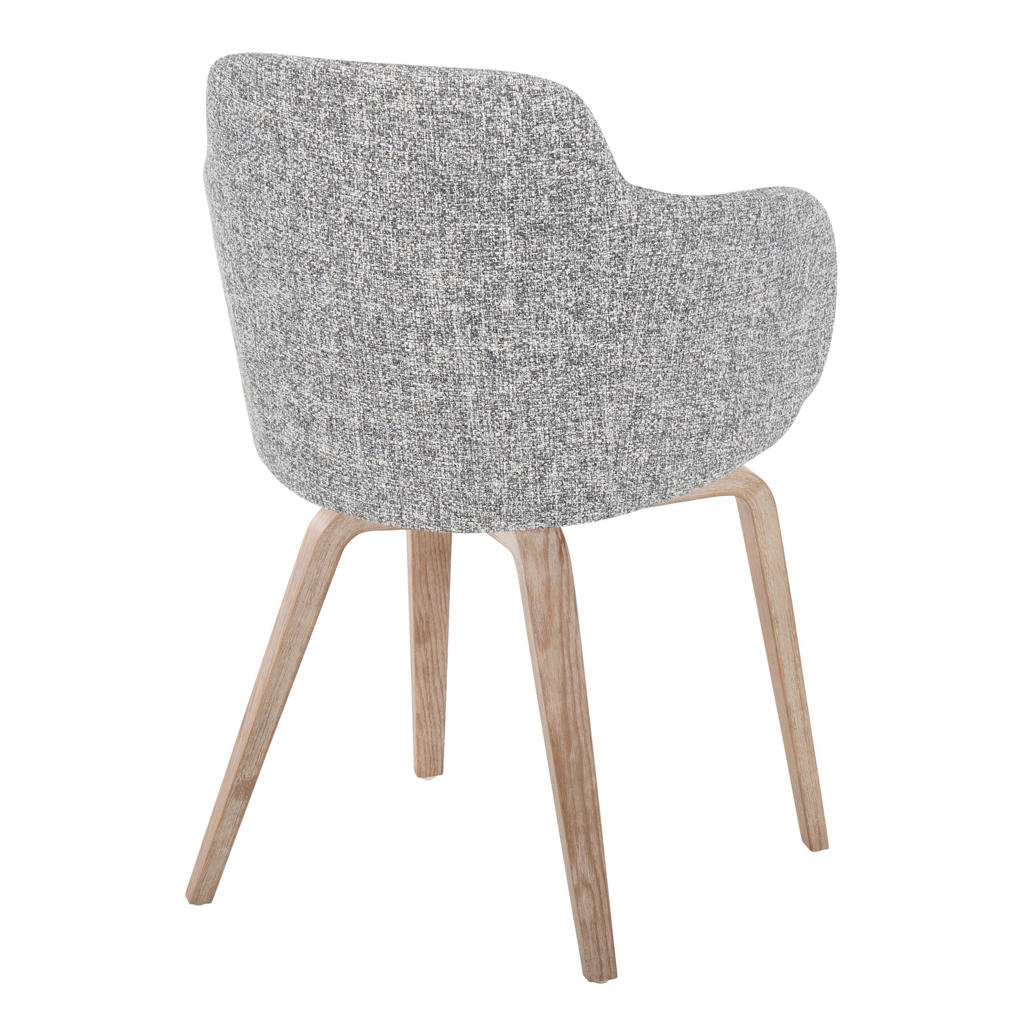 Boyne Whitewashed Wood Grey Contemporary Dining/Accent Chairs (Set of 2) 6 Boyne Whitewashed Wood Grey Contemporary Dining/Accent Chairs (Set of 2) - Image 6