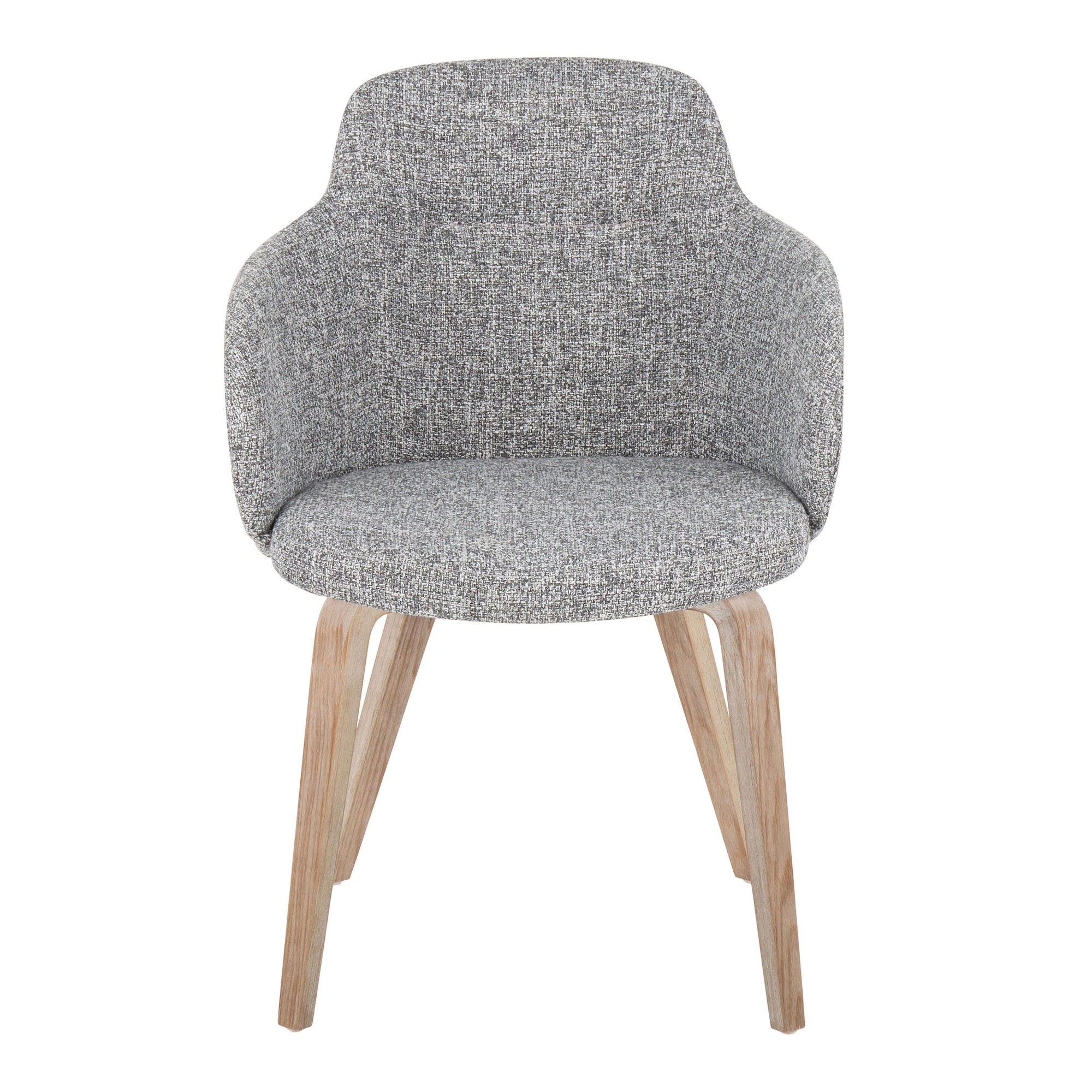 Boyne Whitewashed Wood Grey Contemporary Dining/Accent Chairs (Set of 2) 8 Boyne Whitewashed Wood Grey Contemporary Dining/Accent Chairs (Set of 2) - Image 8