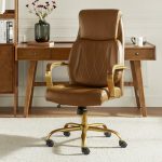 Bradford Camel Vegan Leather Airbag Lumbar Ergonomic Office Chair 6 Bradford Camel Vegan Leather Airbag Lumbar Ergonomic Office Chair