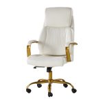 Bradford Ivory Vegan Leather Airbag Lumbar Support Office Chair 7 Bradford Ivory Vegan Leather Airbag Lumbar Support Office Chair