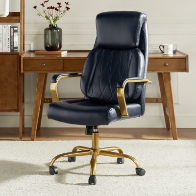Bradford Vegan Leather Airbag Lumbar Support Office Chair