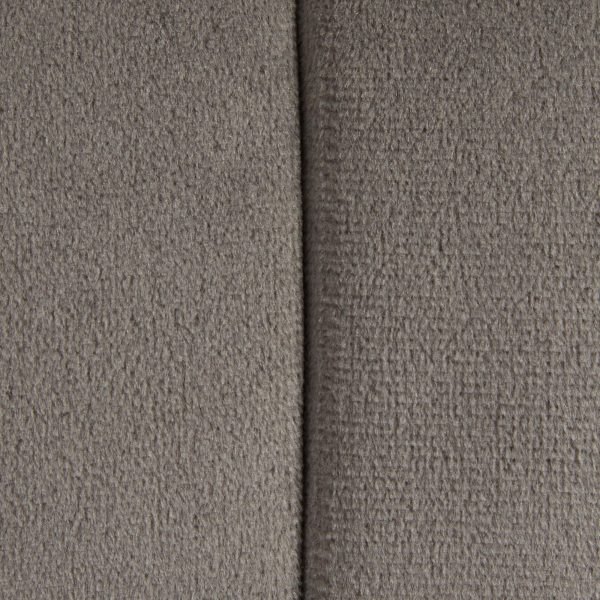 Braided 24 Inch Dark Grey Velvet Round Contemporary Ottoman 5
