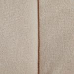 Braided Round 24 Cream Velvet Contemporary Ottoman