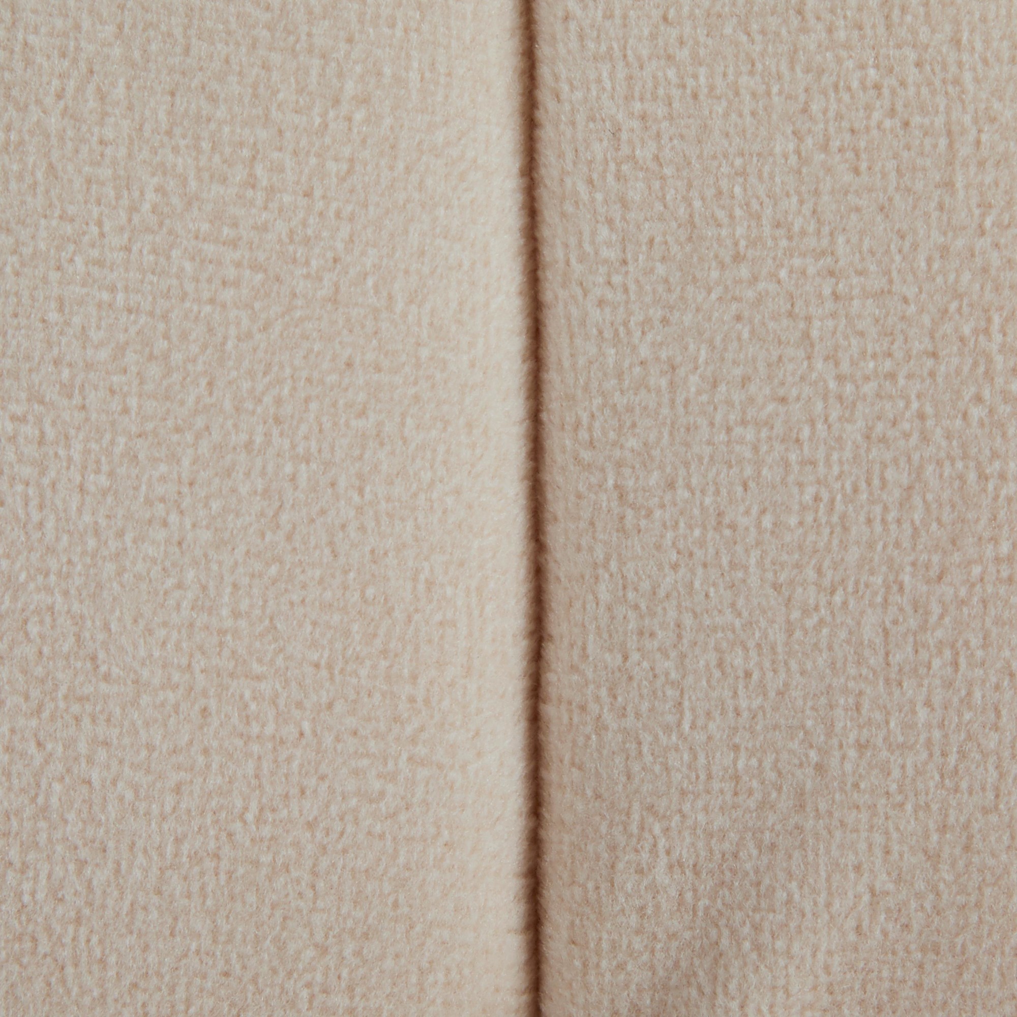 Braided Round 24 Cream Velvet Contemporary Ottoman 6 Braided Round 24 Cream Velvet Contemporary Ottoman - Image 6