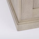 Braxton 33.5L x 18.5W x 31.5H Beige Wood W/Black Accents 2 Door Accent Cabinet