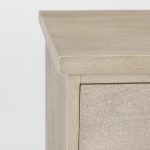 Braxton 33.5L x 18.5W x 31.5H Beige Wood W/Black Accents 2 Door Accent Cabinet
