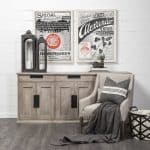 Braxton III 81.5x18.5 Natural Brown Solid Wood 3 Drawer 6 Door Sideboard