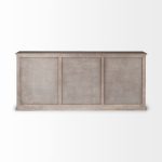 Braxton III 81.5x18.5 Natural Brown Solid Wood 3 Drawer 6 Door Sideboard