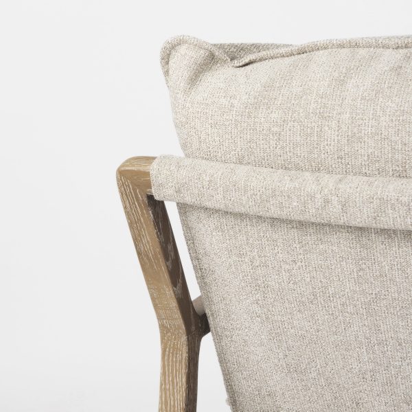 Brayden 28.3L x 34.1W x 35H Light Brown Wood W Beige Fabric Seat Accent Chair 12