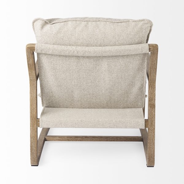 Brayden 28.3L x 34.1W x 35H Light Brown Wood W Beige Fabric Seat Accent Chair 8