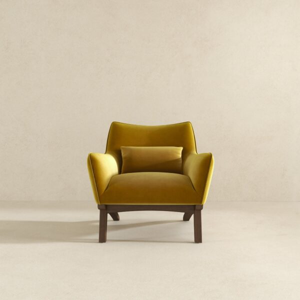 BraydenLoungeChairGoldVelvet 1
