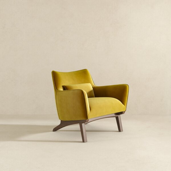 BraydenLoungeChairGoldVelvet 2