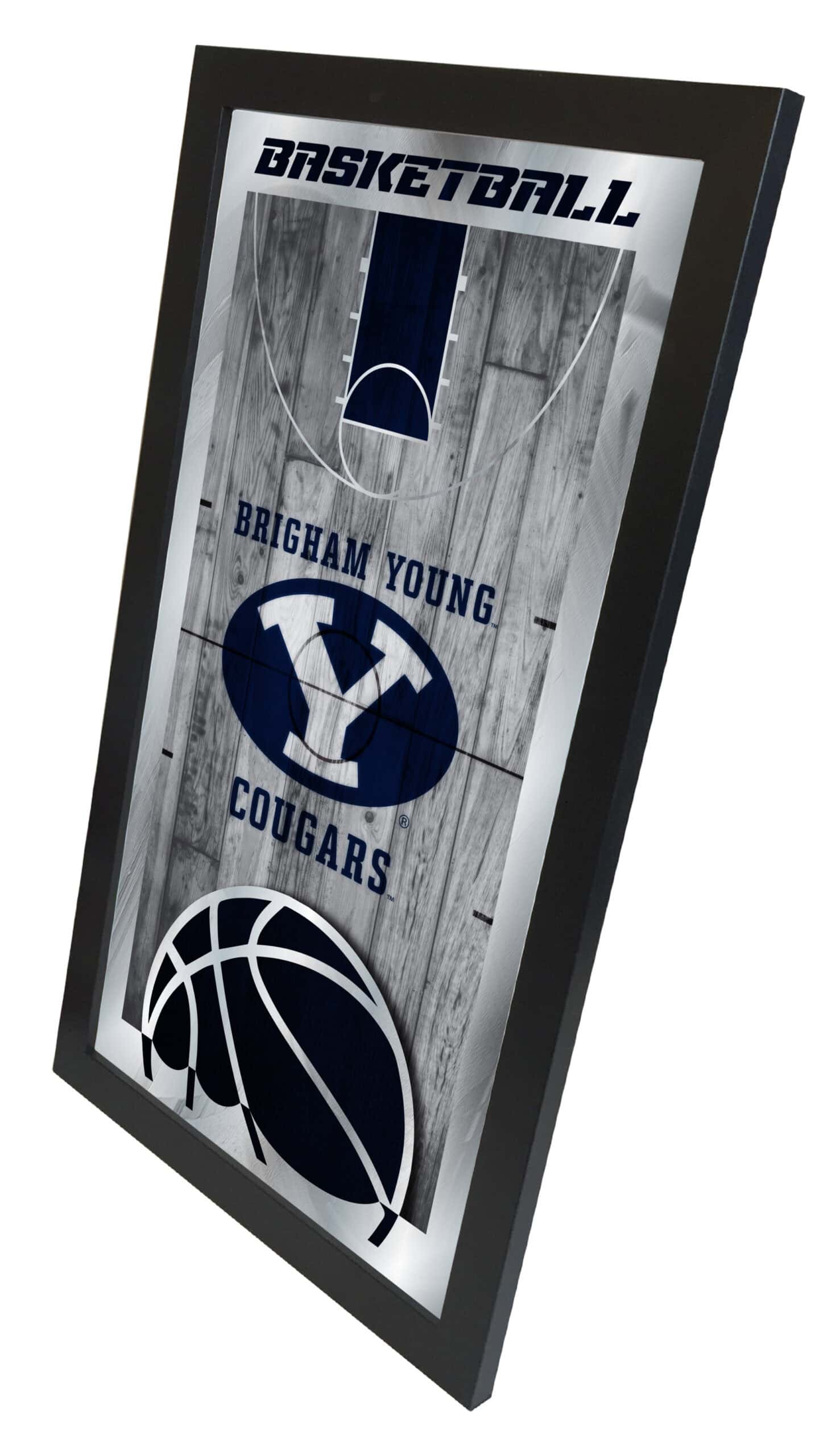 Brigham Young University 15x26 Basketball Wall Mirror 5 Brigham Young University 15x26 Basketball Wall Mirror