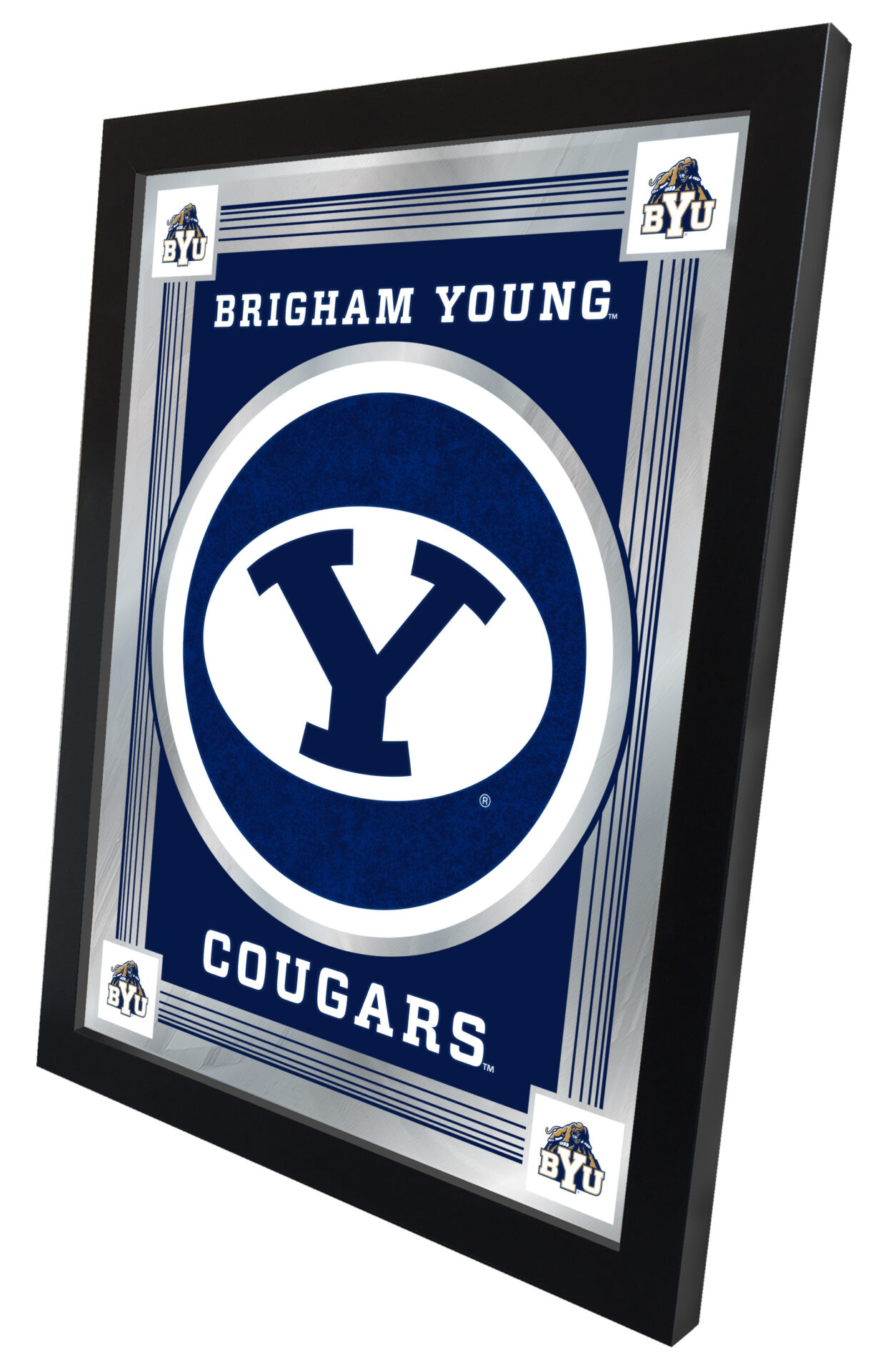 Brigham Young University 17x22 Logo Wall Mirror 2 Brigham Young University 17x22 Logo Wall Mirror - Image 2