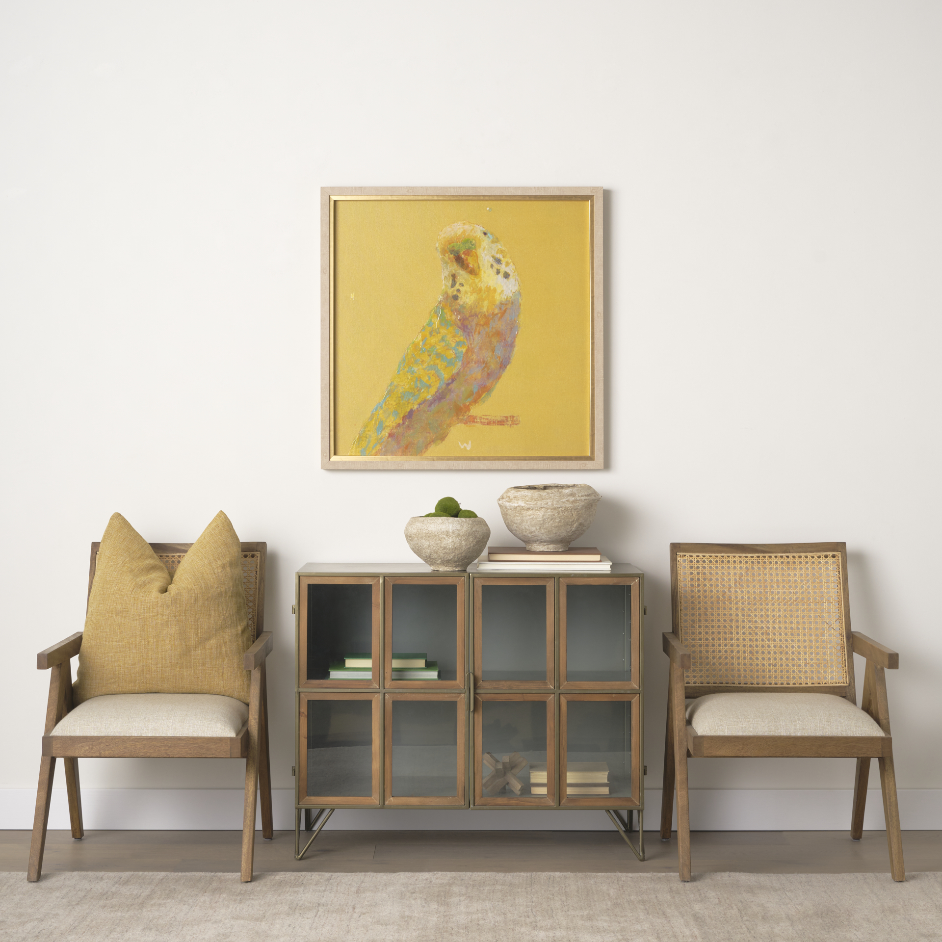 Bright Birds I by Roy Woodland a Hand Embelished Textured Framed Art Print 2 Bright Birds I by Roy Woodland a Hand Embelished Textured Framed Art Print - Image 2