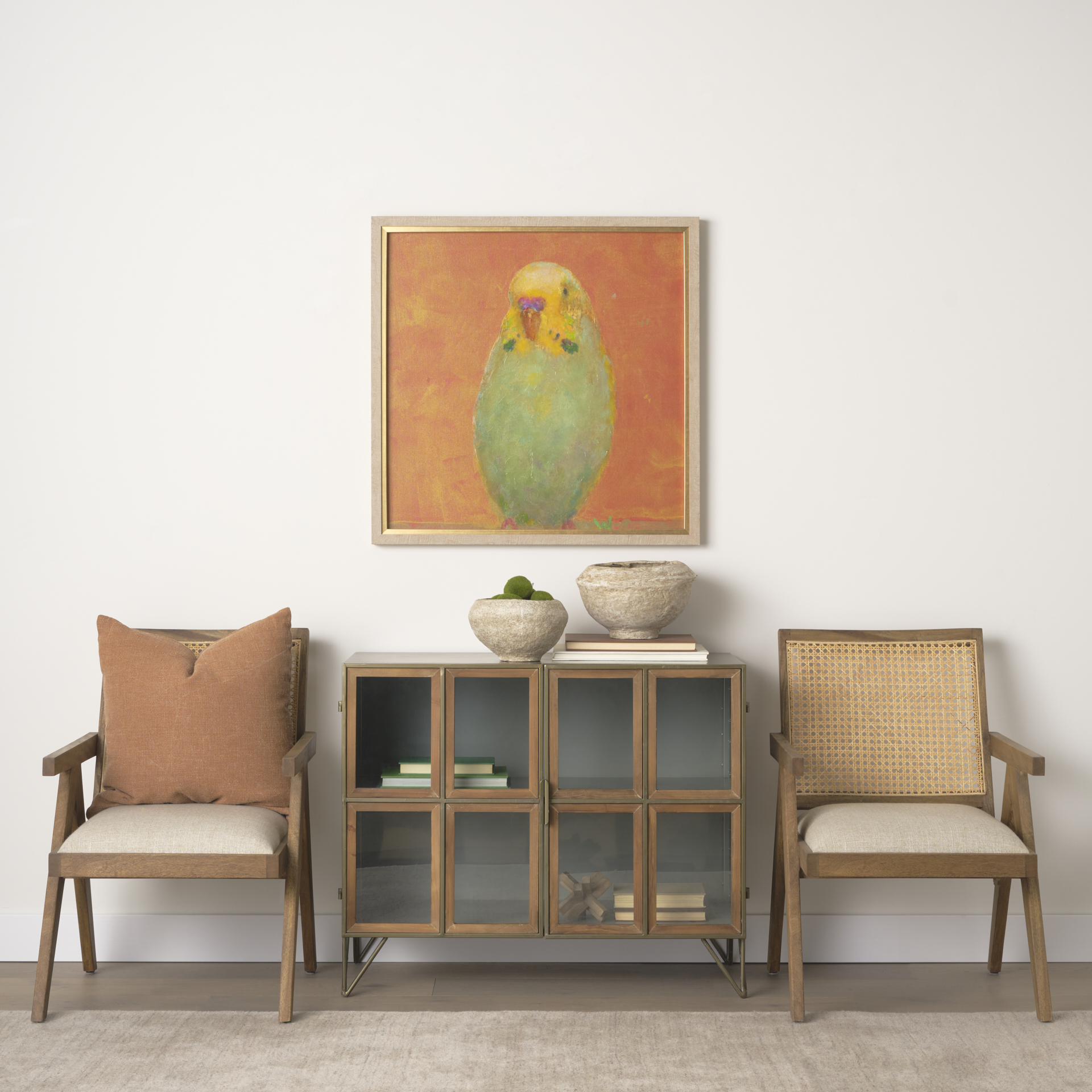 Bright Birds II by Roy Woodland a Hand Embelished Textured Framed Art Print 2 Bright Birds II by Roy Woodland a Hand Embelished Textured Framed Art Print - Image 2