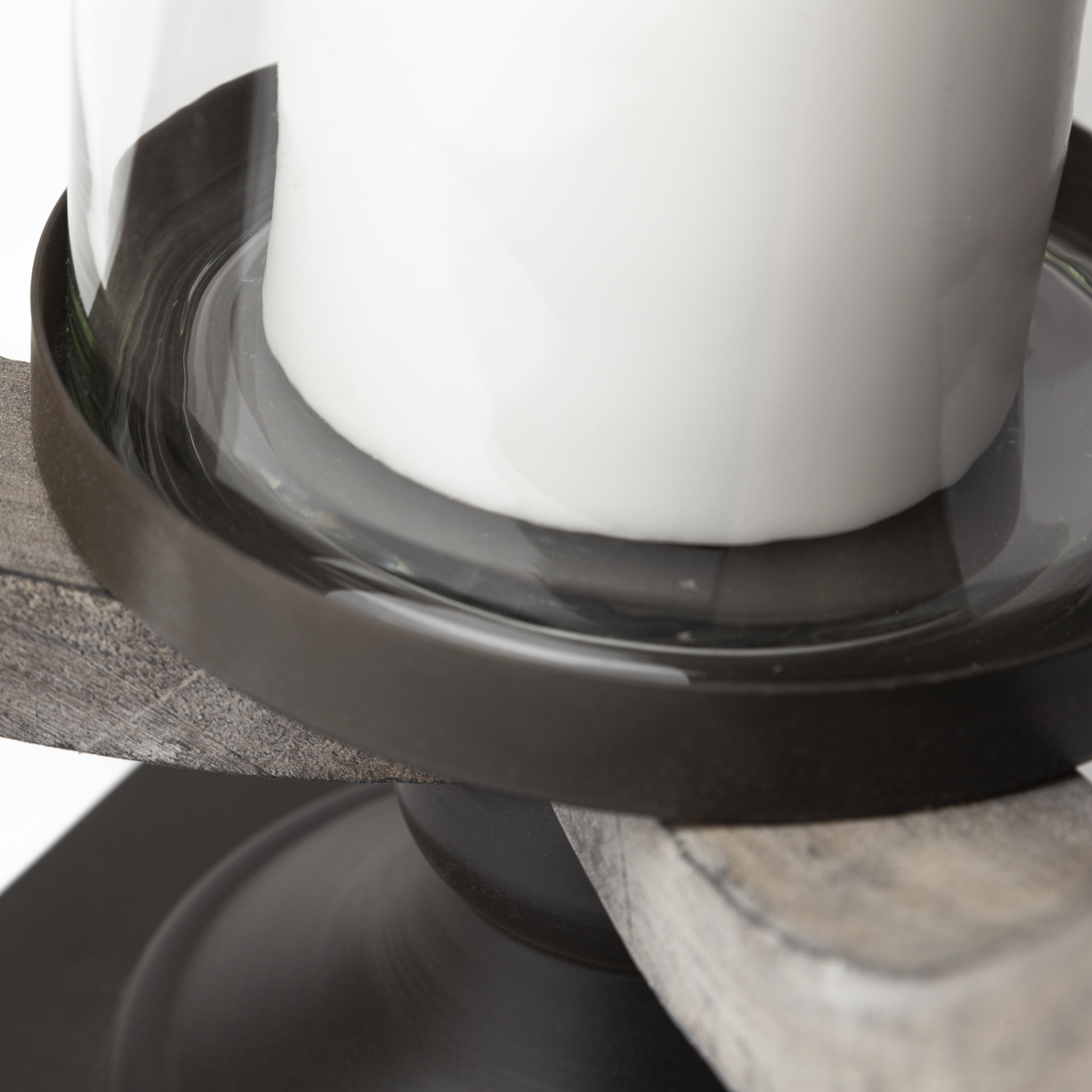 Brillion Large Rustic Wood Metal Table Candle Holder 8 Brillion Large Rustic Wood Metal Table Candle Holder - Image 8