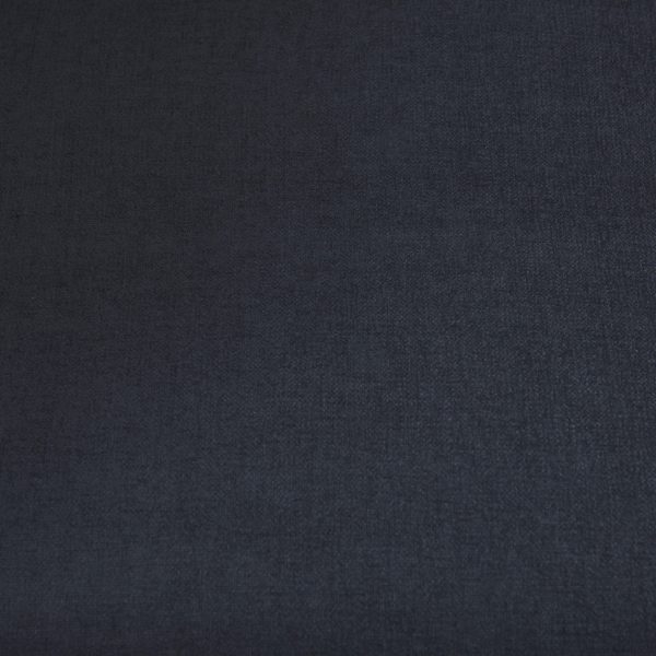 Brooks 90.2L x 34.8W x 33.5H Navy Blue Fabric Three Seater Sofa W Medium Brown Wooden Legs 4