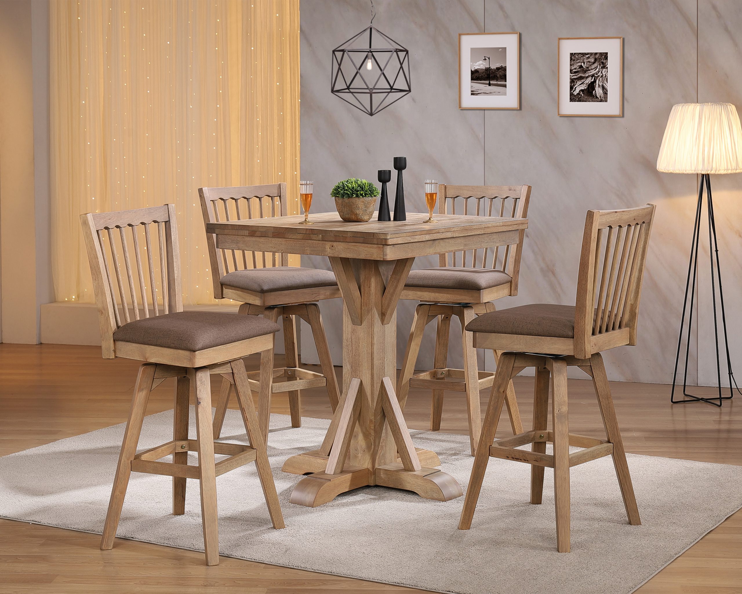 brownstone 30-inch spindle back swivel bar stool