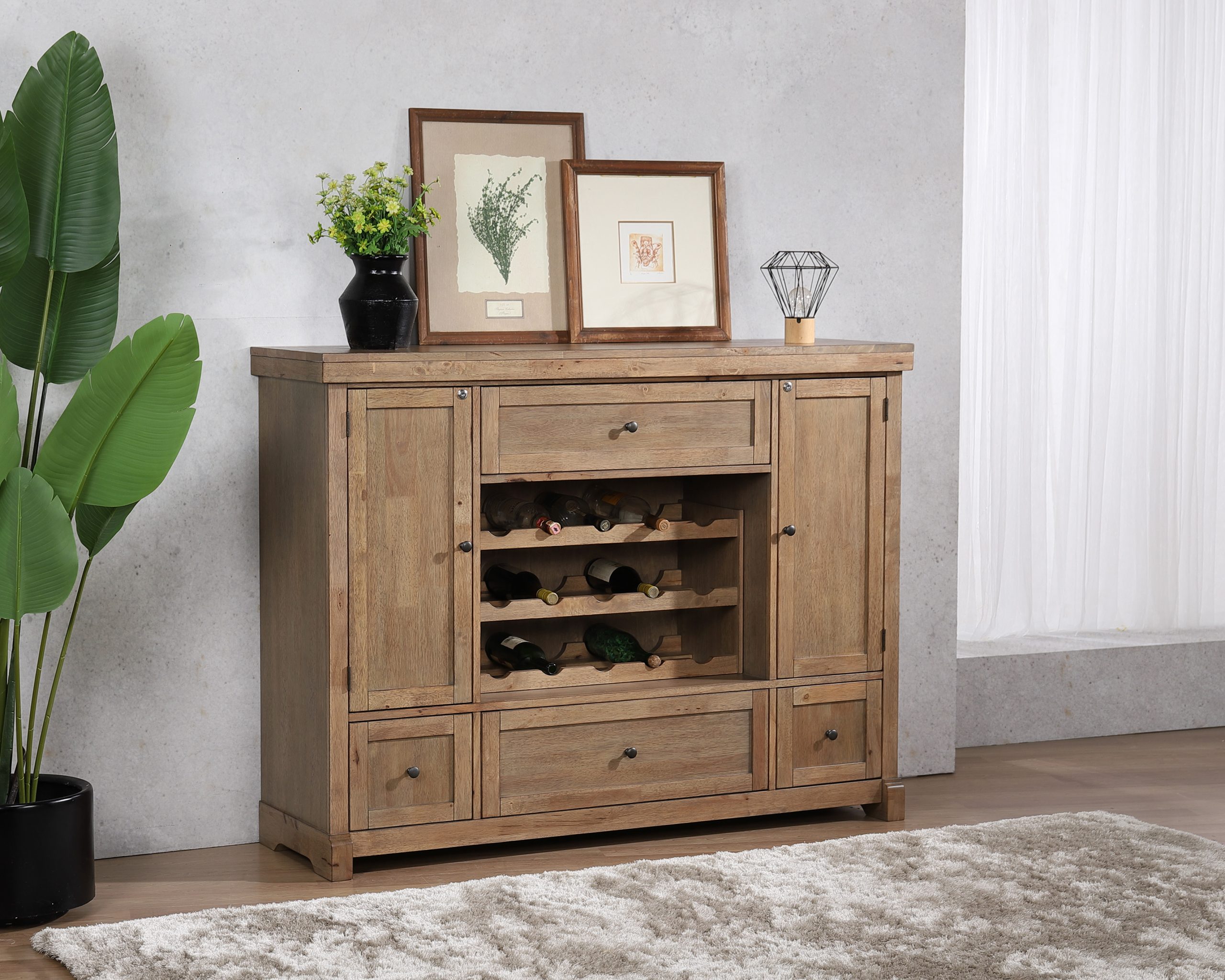 brownsone 60-inch wide spirit cabinet