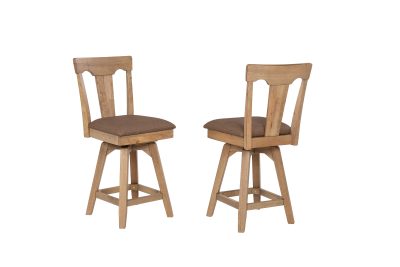 Brownstone 24-Inch Panel Back Swivel Counter Stool