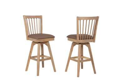 Brownstone 30-Inch Panel Back Swivel Bar Stool