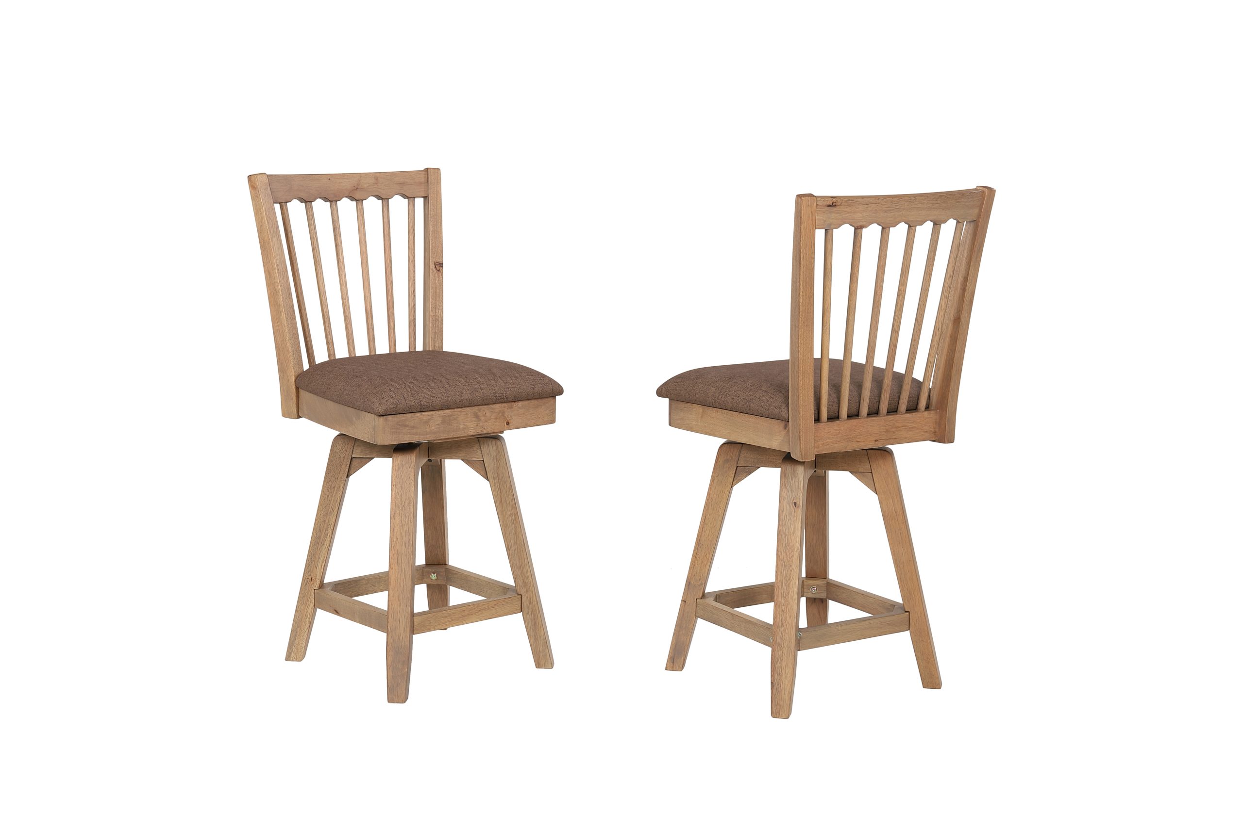 brownstone 24-inch spindle back swivel counter stool