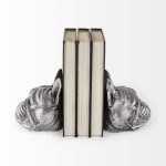 Bruno (Set of 2) 5L x 5W Silver American Bulldog Bookends