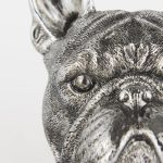 Bruno (Set of 2) 5L x 5W Silver American Bulldog Bookends
